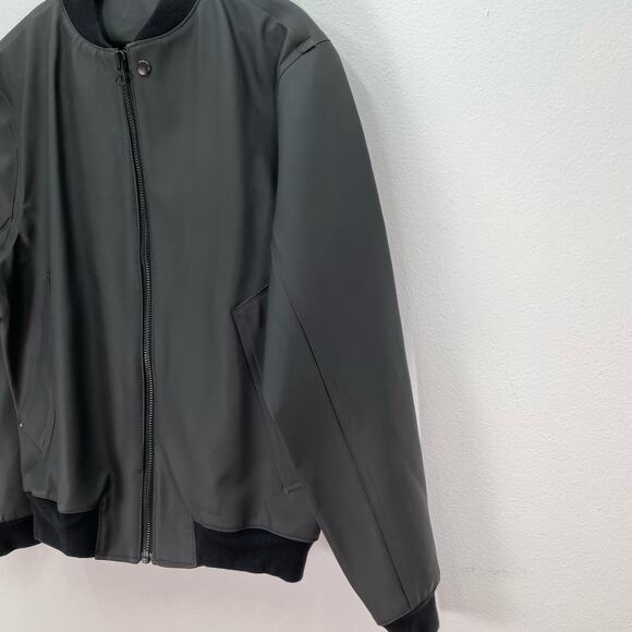 Stutterheim Vastertorp Bomber Raincoat Dark Gray Mens Medium - Picture 4 of 10